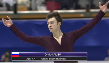 Дмитрий Алиев лидирует после короткой программы на Чемпионате мира среди юниоров в китайском Тайбэе