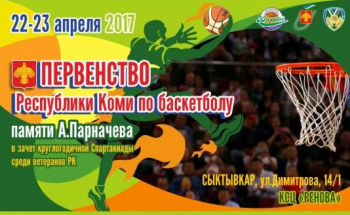 В Сыктывкаре пройдет Первенство Республики Коми по баскетболу, посвященное памяти Александра Парначева