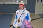В сыктывкарском аэропорту встретили Марию Иовлеву - чемпионку мира по биатлону среди лиц с ПОДА