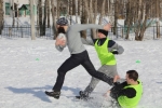В Сыктывкаре прошел турнир по зимнему регби в рамках спартакиады среди дворовых команд