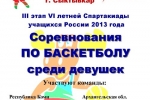 Школьницам Коми остался шаг до баскетбольного финала Спартакиады учащихся России