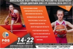 Итоговый состав команд-участниц и календарь финала Первенства России по баскетболу среди девушек в Сыктывкаре