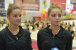 Арина и Дина Аверины в Сыктывкаре провели мастер-класс для юных гимнасток