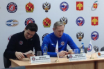 Участники матча за Суперкубок России по хоккею с мячом в Сыктывкаре провели предматчевую пресс-конференцию
