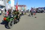 Картингисты усинского клуба «Лидер» провели парад к 70-летию Победы