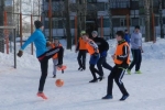 В футбол в Эжве сыграли на снегу