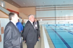 Первый вице-президент Всероссийской Федерации плавания Григорий Стецюк посетил бассейн в Емве