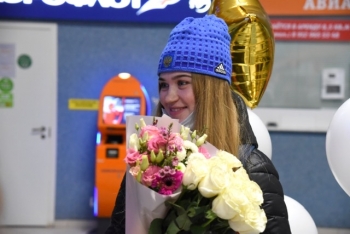 Алина Игнатова вернулась в Сыктывкар после победы на первенстве мира по спортивному ориентированию на лыжах