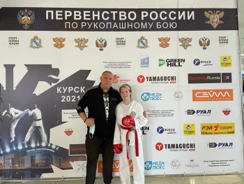 Юлиана Малышева из Сосногорска выиграла золото первенства России по рукопашному бою