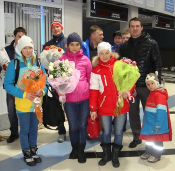 В столице Коми встретили победителей и призеров Чемпионата Мира по лыжным гонкам среди глухих спортсменов