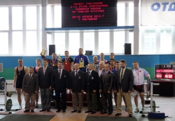 Тяжелоатлеты Коми стали вторыми в командном зачете VI летней Спартакиады учащихся СЗФО России