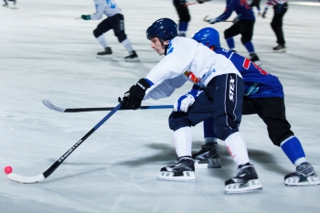 Финал Всероссийских соревнований команд Высшей лиги России по хоккею с мячом: «Строитель» — «Маяк» 5:2